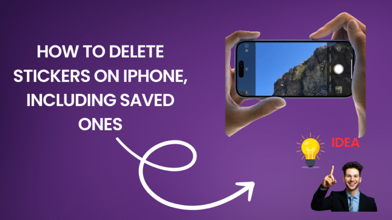 how to delete stickers on iphone