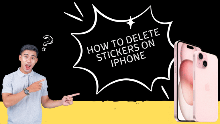 how to delete stickers on iphone